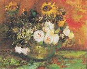 Vincent Van Gogh Bowl with Sunflowers Sweden oil painting artist